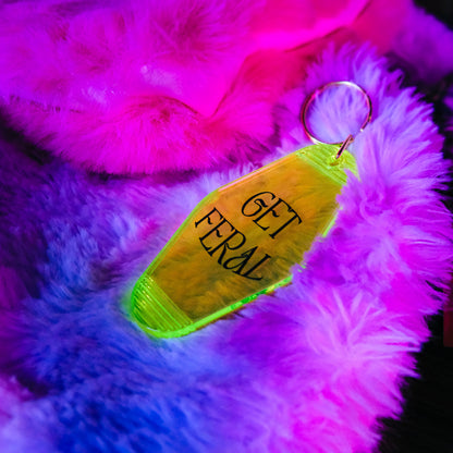 Glow In The Dark ‘Get Feral’ Keychain