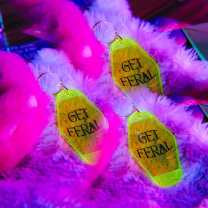 Glow In The Dark ‘Get Feral’ Keychain