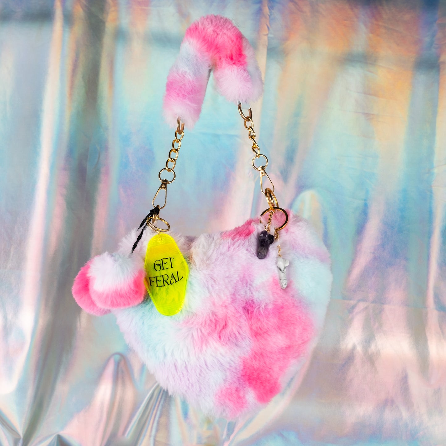 Y2K Floofy Heart Bag