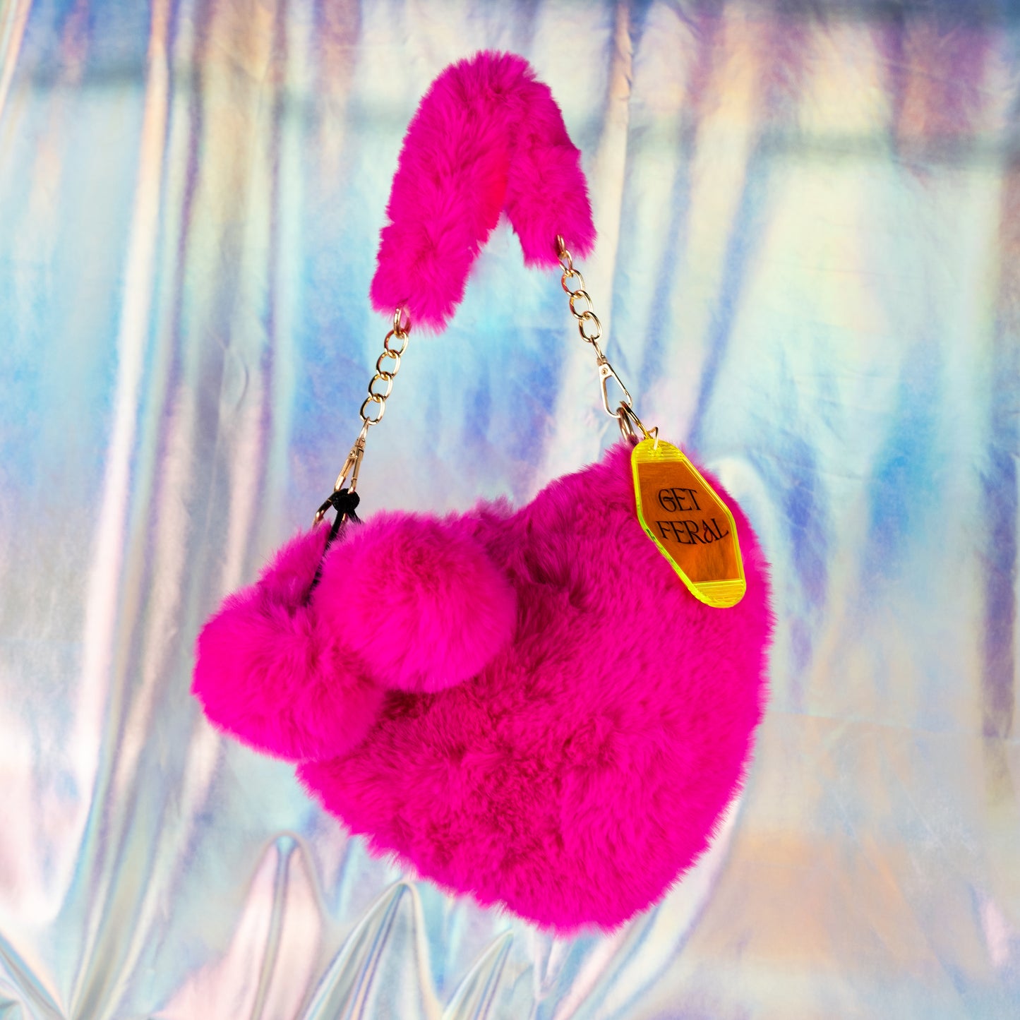 Y2K Floofy Heart Bag
